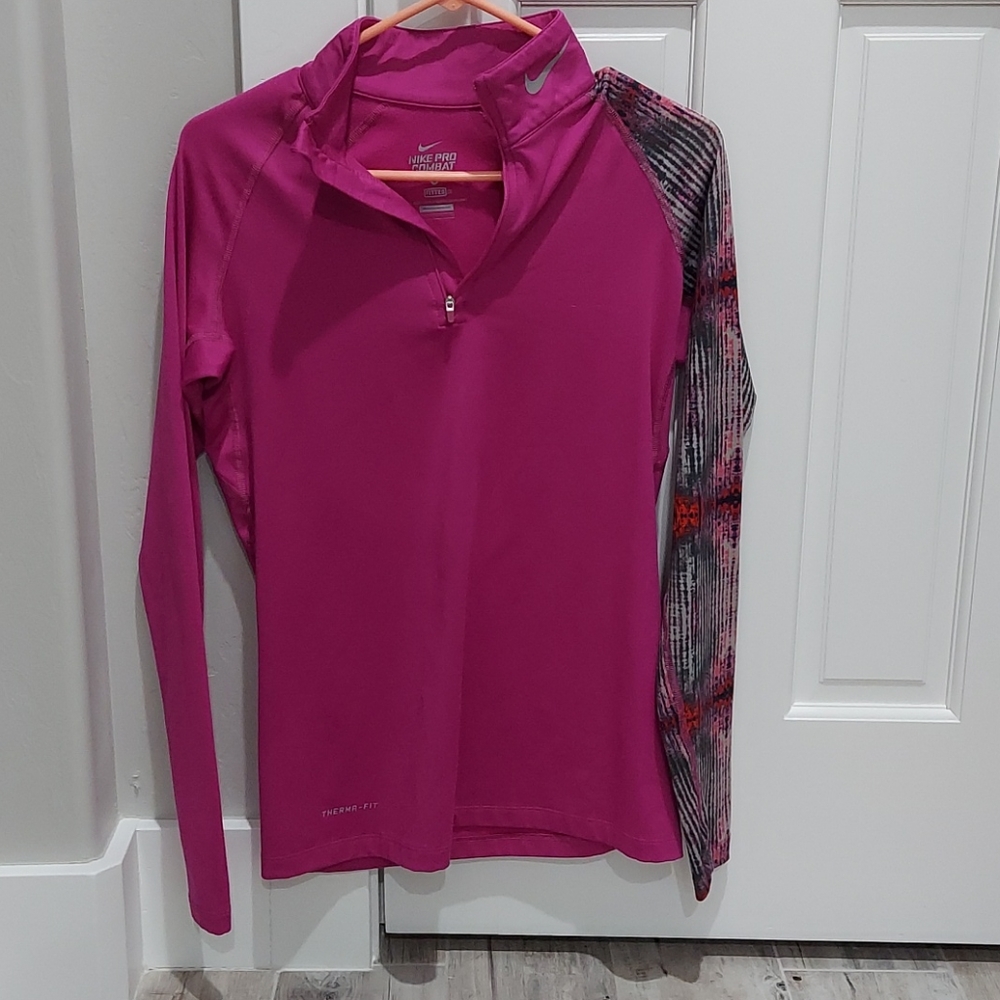 Long sleeve nike workout top
